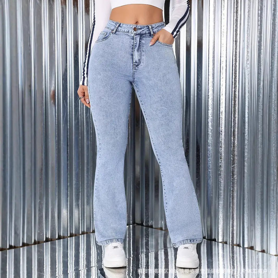 New Light-colored Washed Jeans For Women by GJG Denim