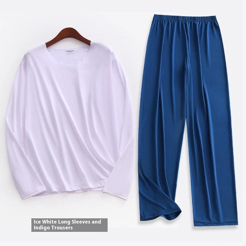 Men's Long-sleeved Pajamas Set by GJG Denim