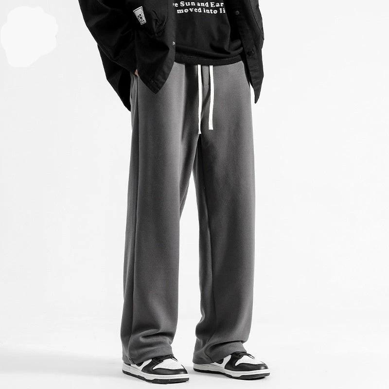 Casual Versatile Straight-leg Wide-leg Sweatpants For Men by GJG Denim