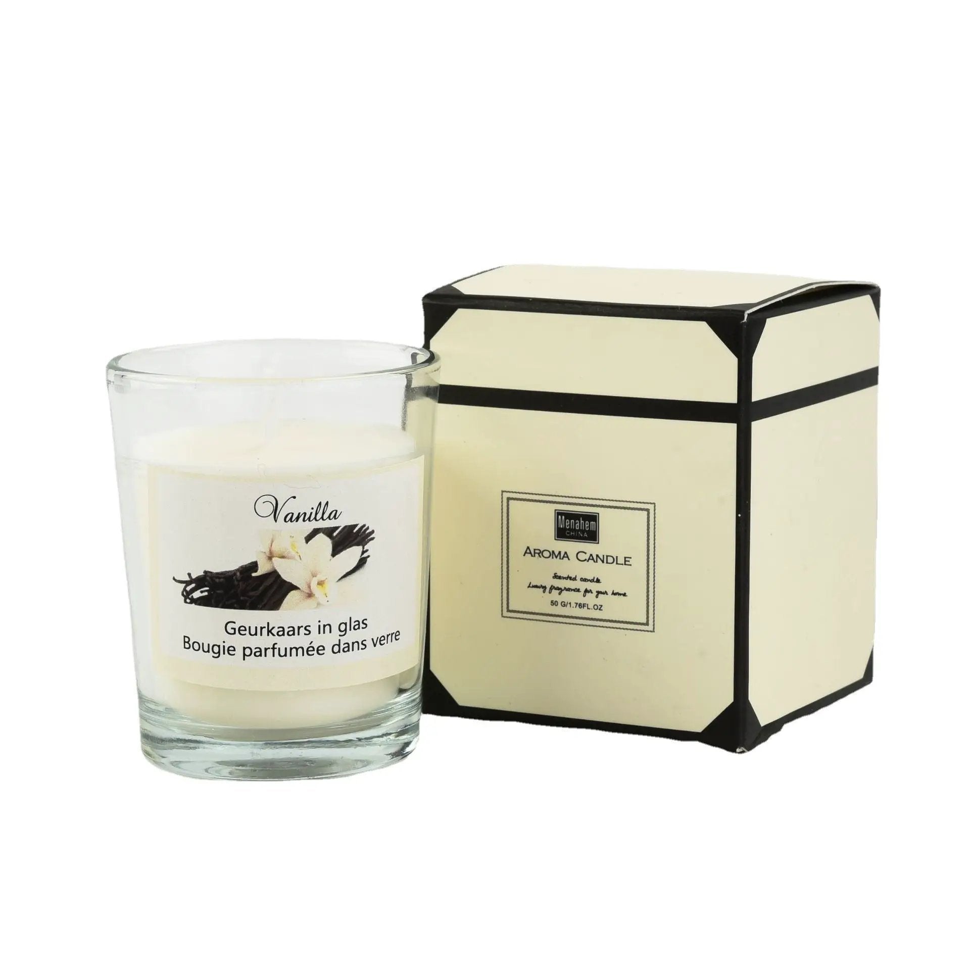 Plant Candles Aromatherapy Glass Romantic Fragrance by GJG Denim