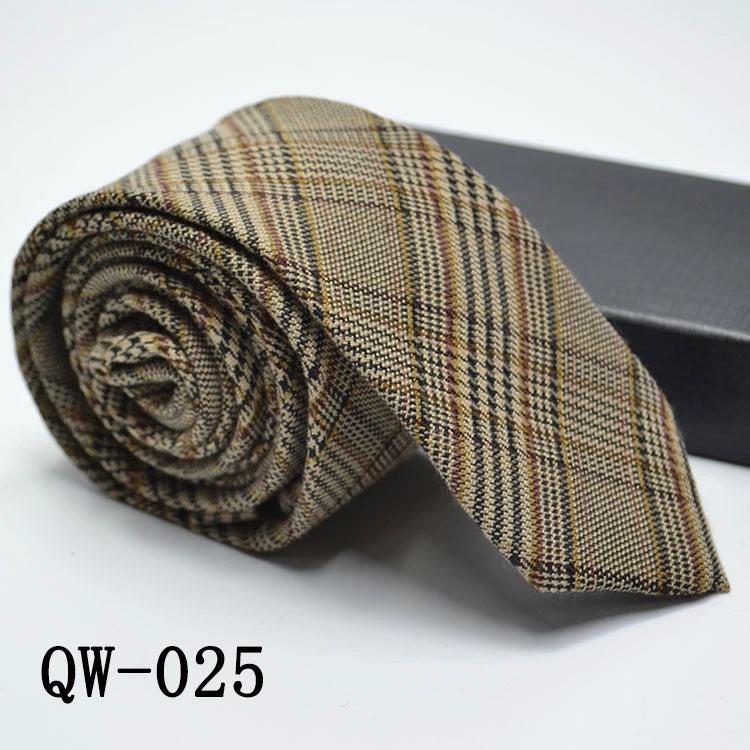 Men's Super Narrow Wool-like Elegant Tie by GJG Denim