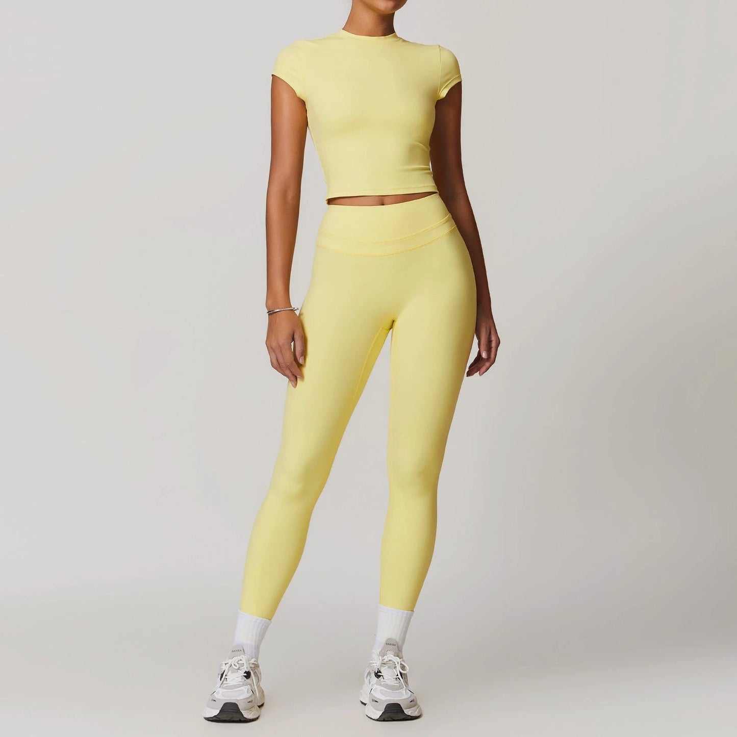 Yoga Suit Stretch High Waist Workout Clothes by GJG Denim
