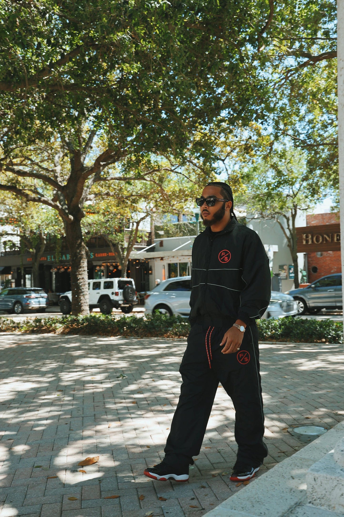 MOTION Nylon Pants (BRED) by Fly Supply Co