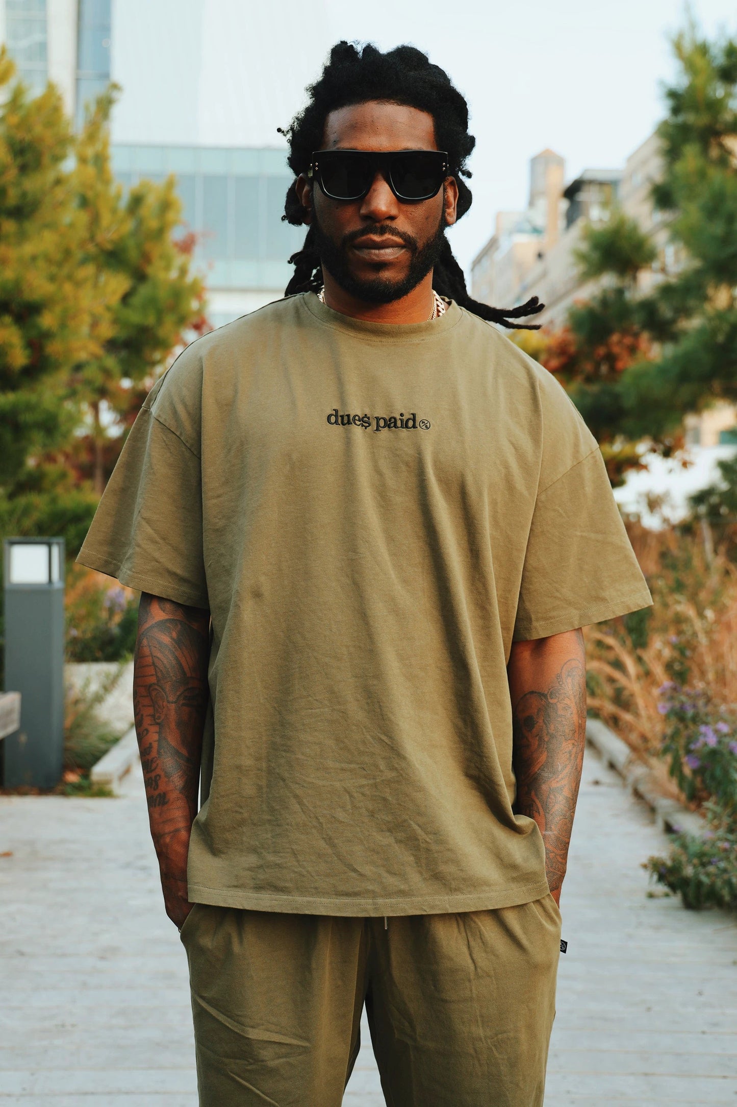 Dues Paid (Military Green - Shorts) by Fly Supply Co