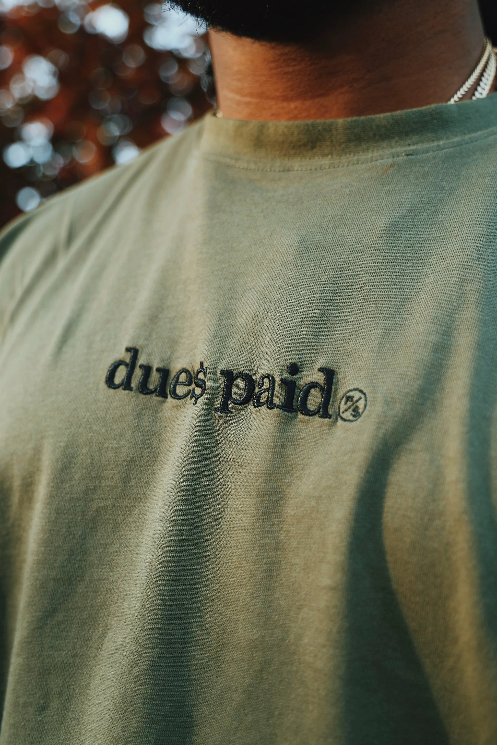 Dues Paid (Military Green - Oversize Shirt) by Fly Supply Co