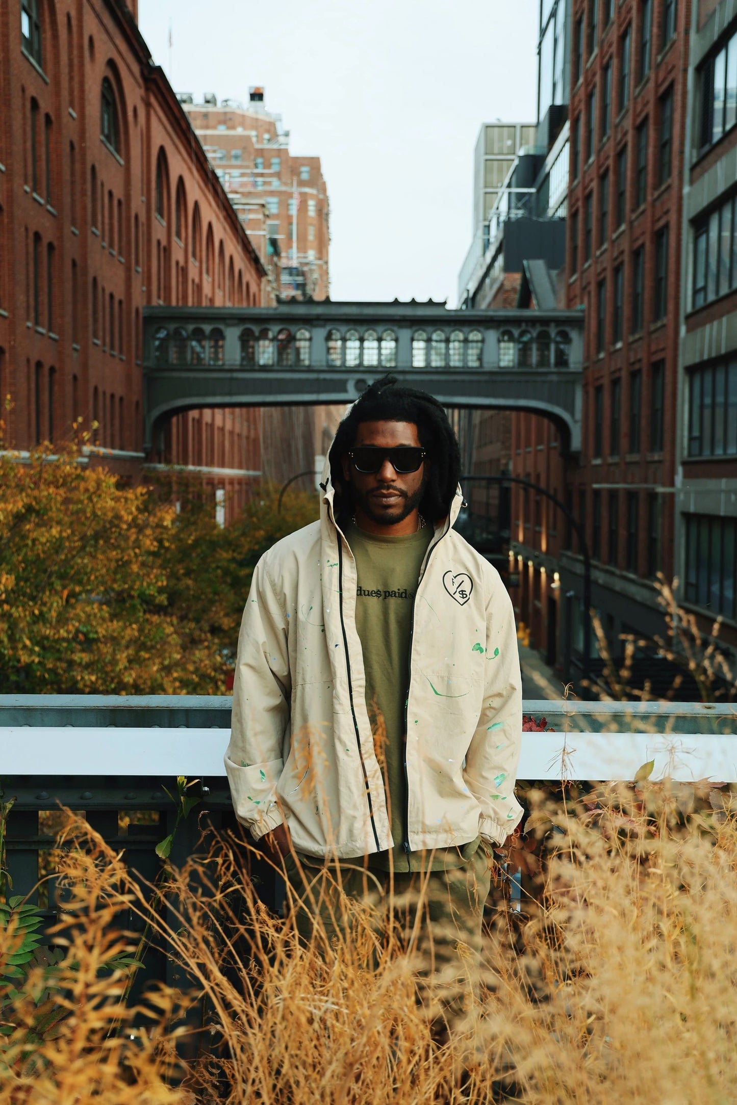 Dues Paid (Military Green - Oversize Shirt) by Fly Supply Co
