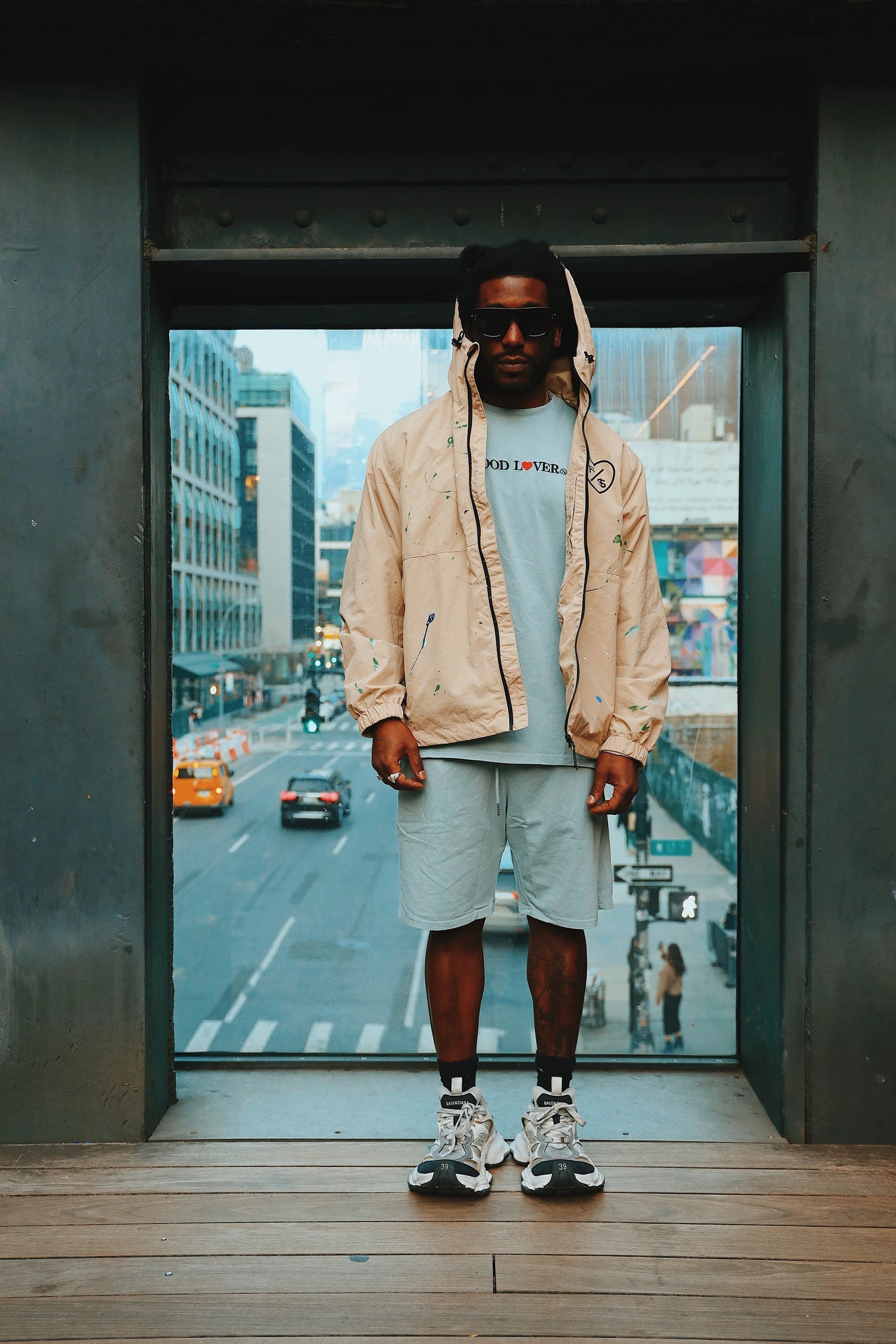Hood Lover (Vintage Denim - Shorts) by Fly Supply Co