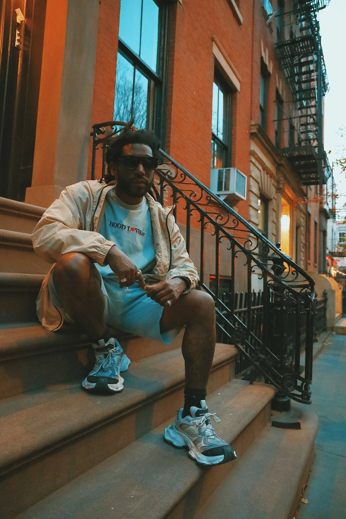 Hood Lover (Vintage Denim - Shorts) by Fly Supply Co