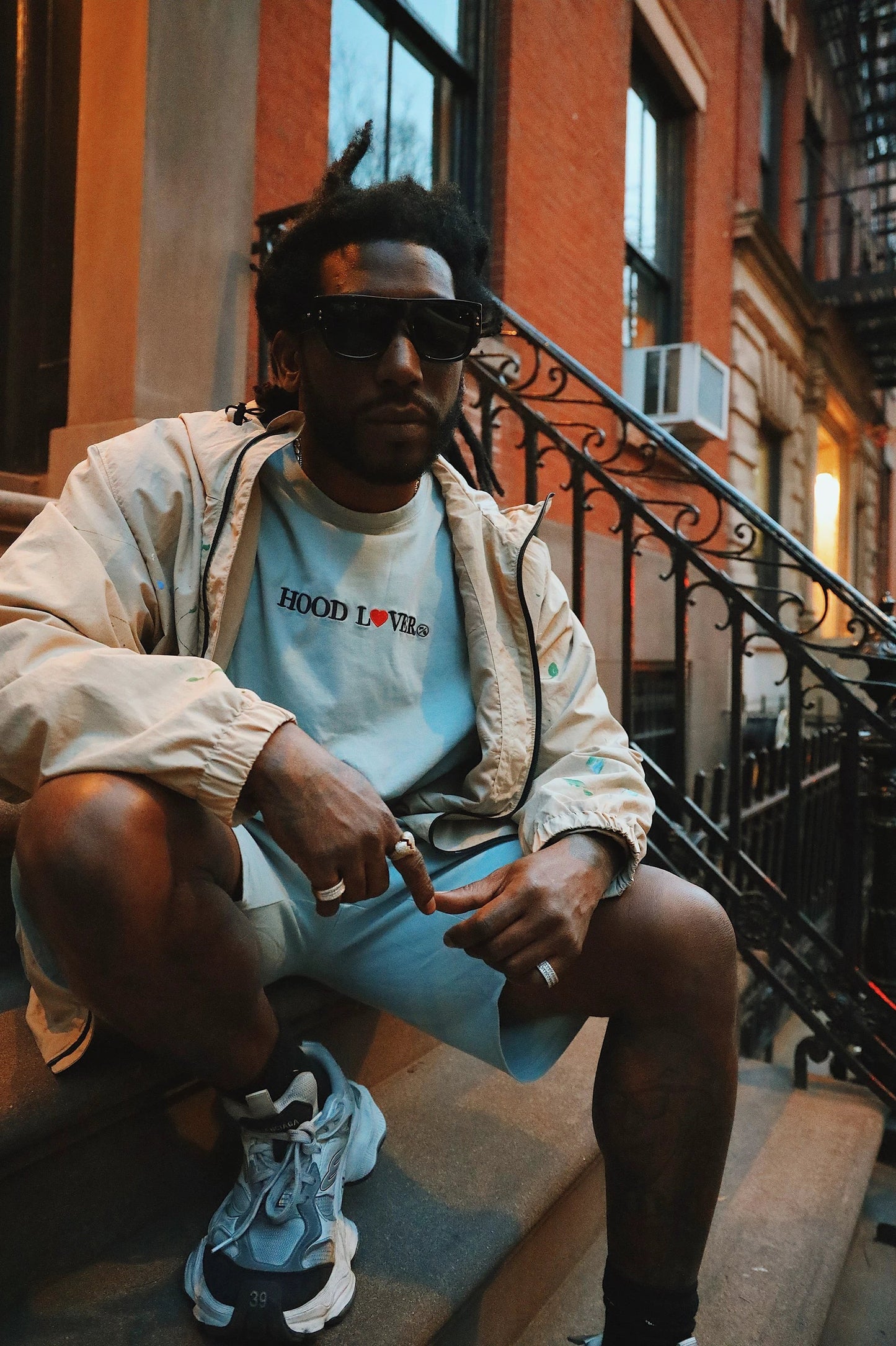 Hood Lover (Vintage Denim - Shorts) by Fly Supply Co