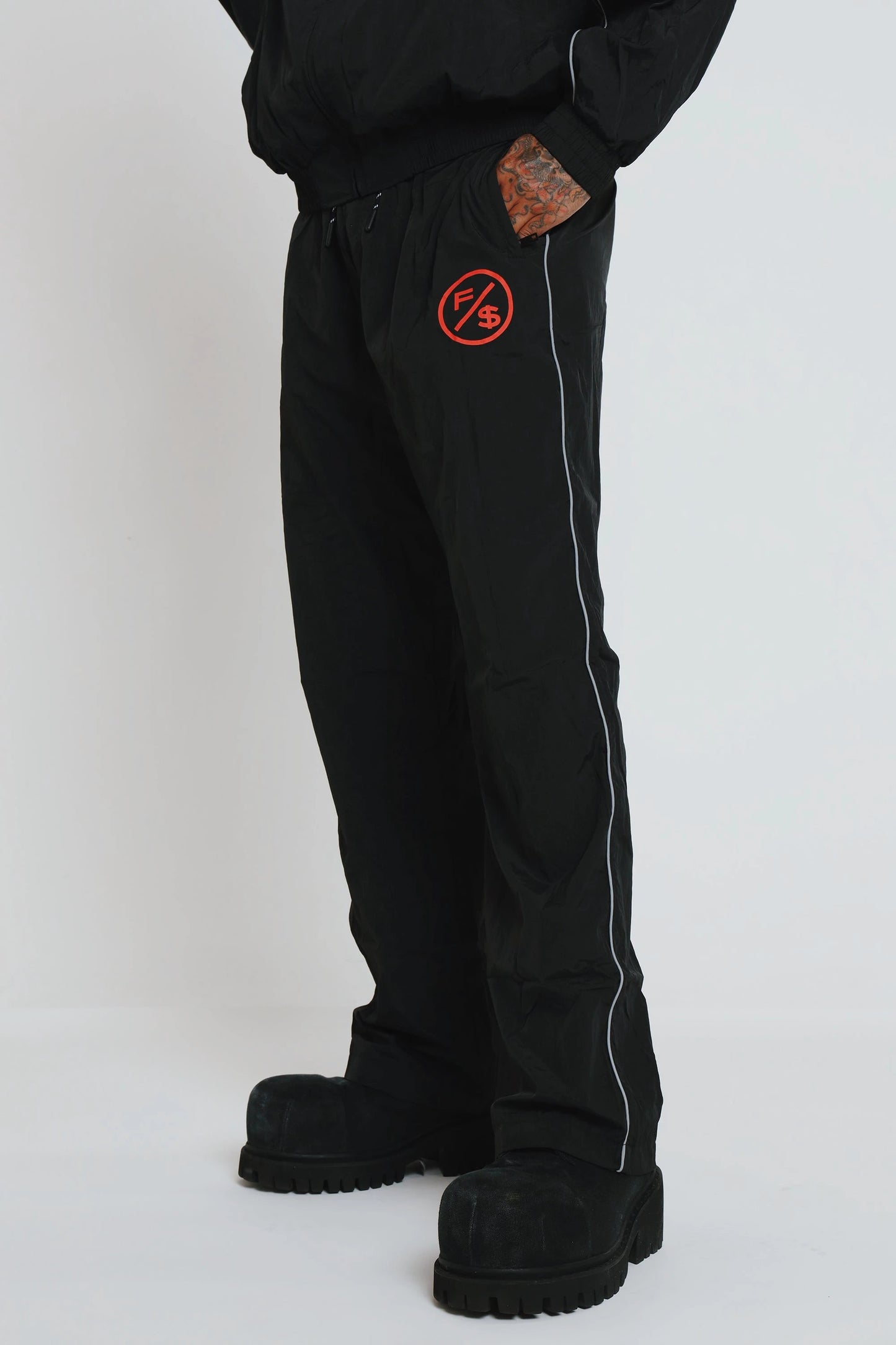 MOTION Nylon Pants (BRED) by Fly Supply Co
