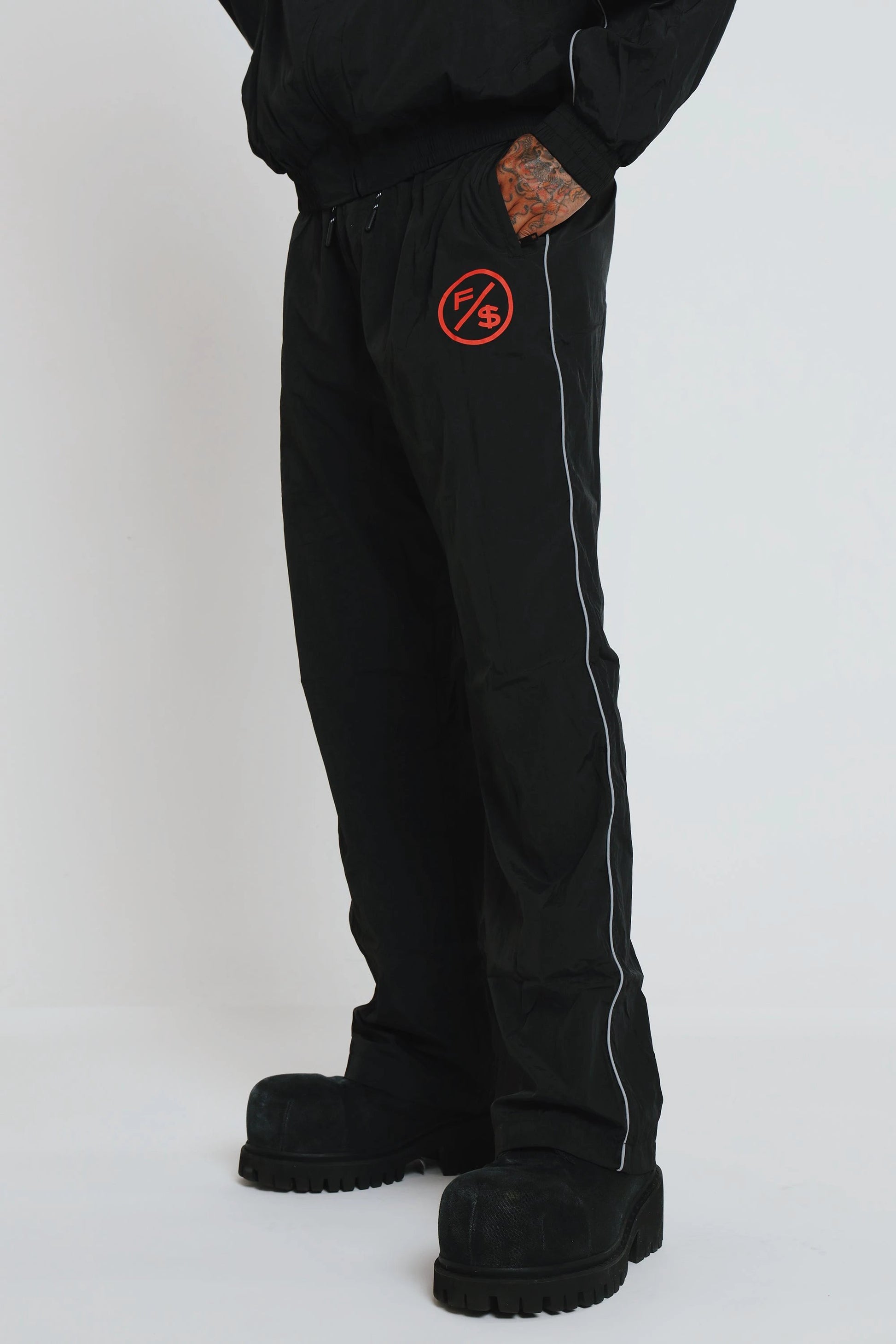 MOTION Nylon Pants (BRED) by Fly Supply Co