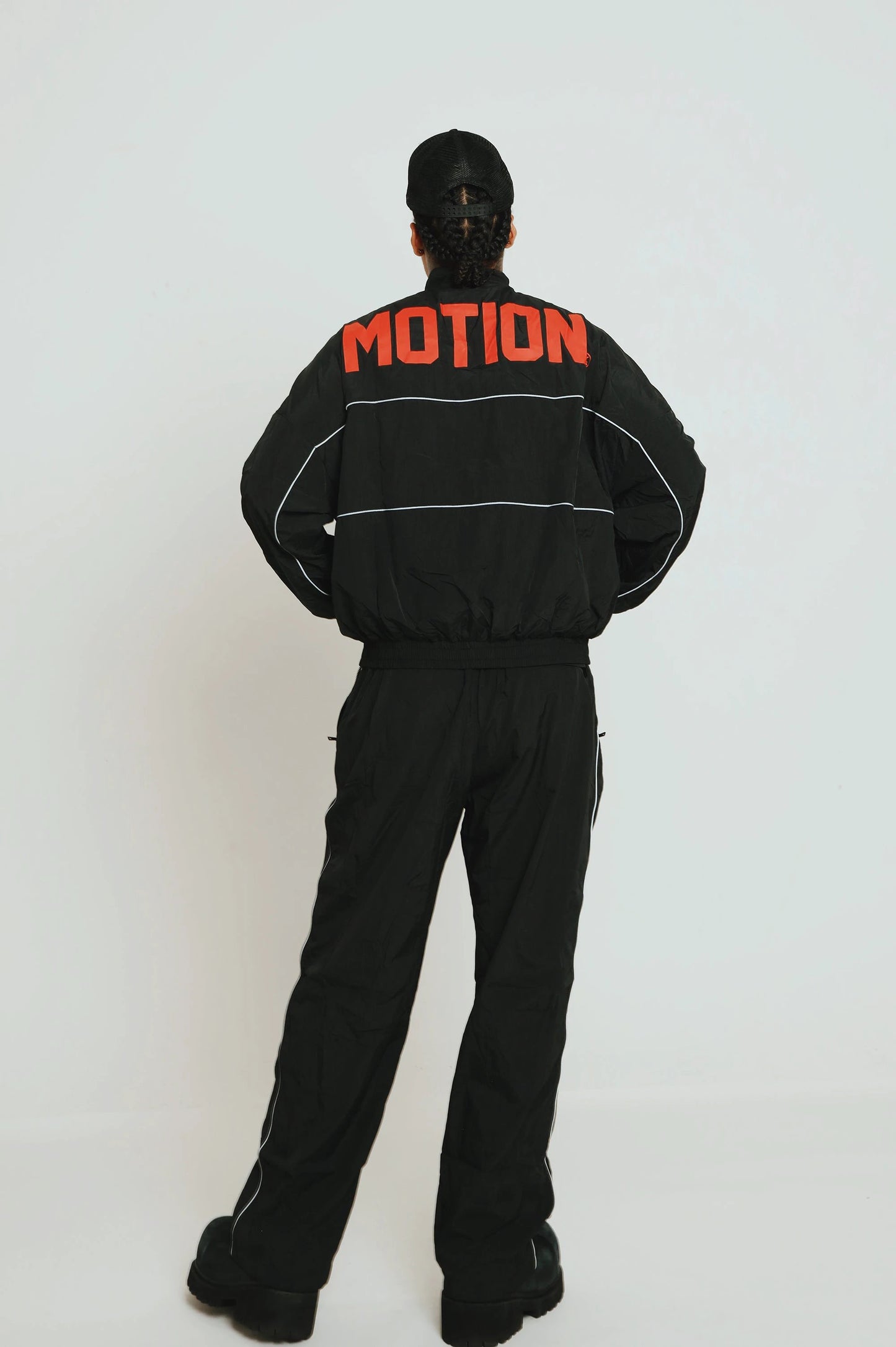 MOTION Nylon Pants (BRED) by Fly Supply Co