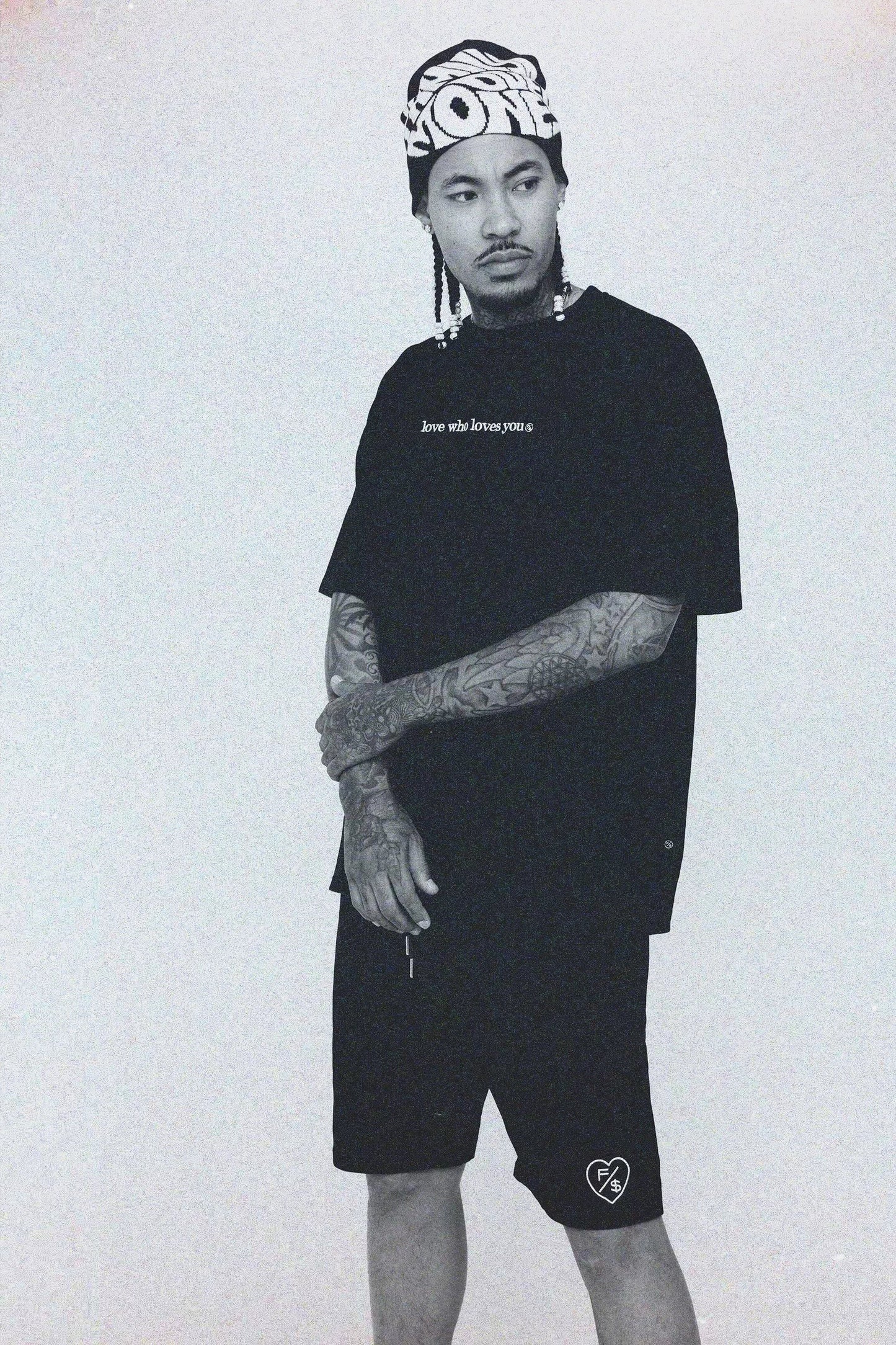 Love Who Loves You (Black - Oversize Shirt) by Fly Supply Co