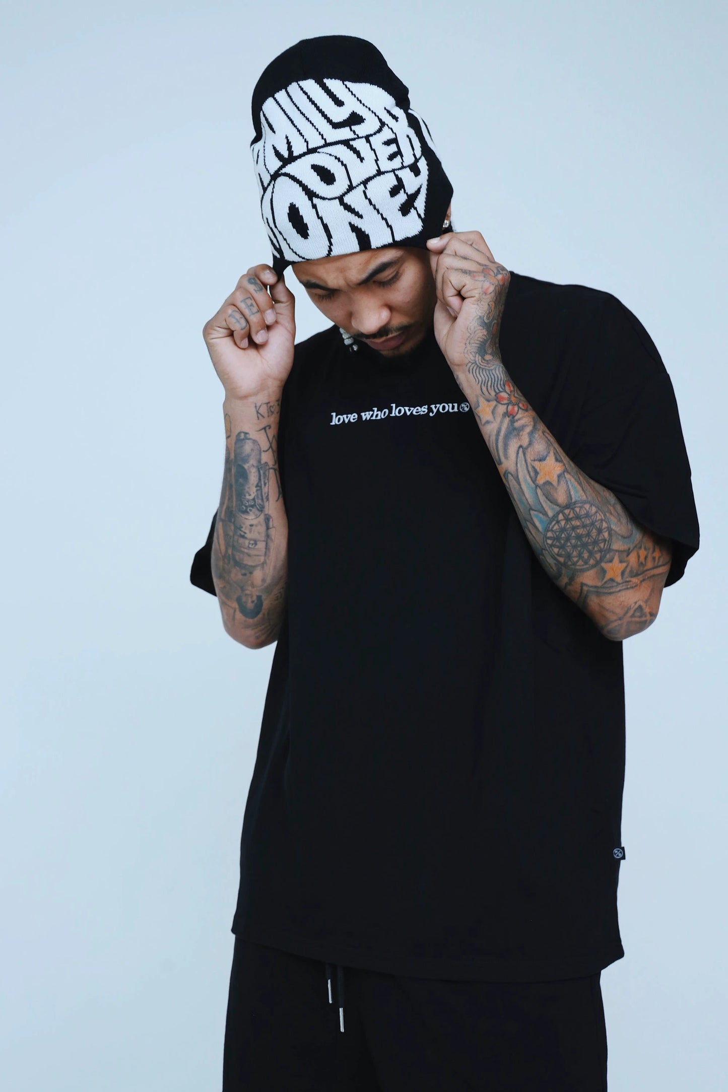Love Who Loves You (Black - Oversize Shirt) by Fly Supply Co