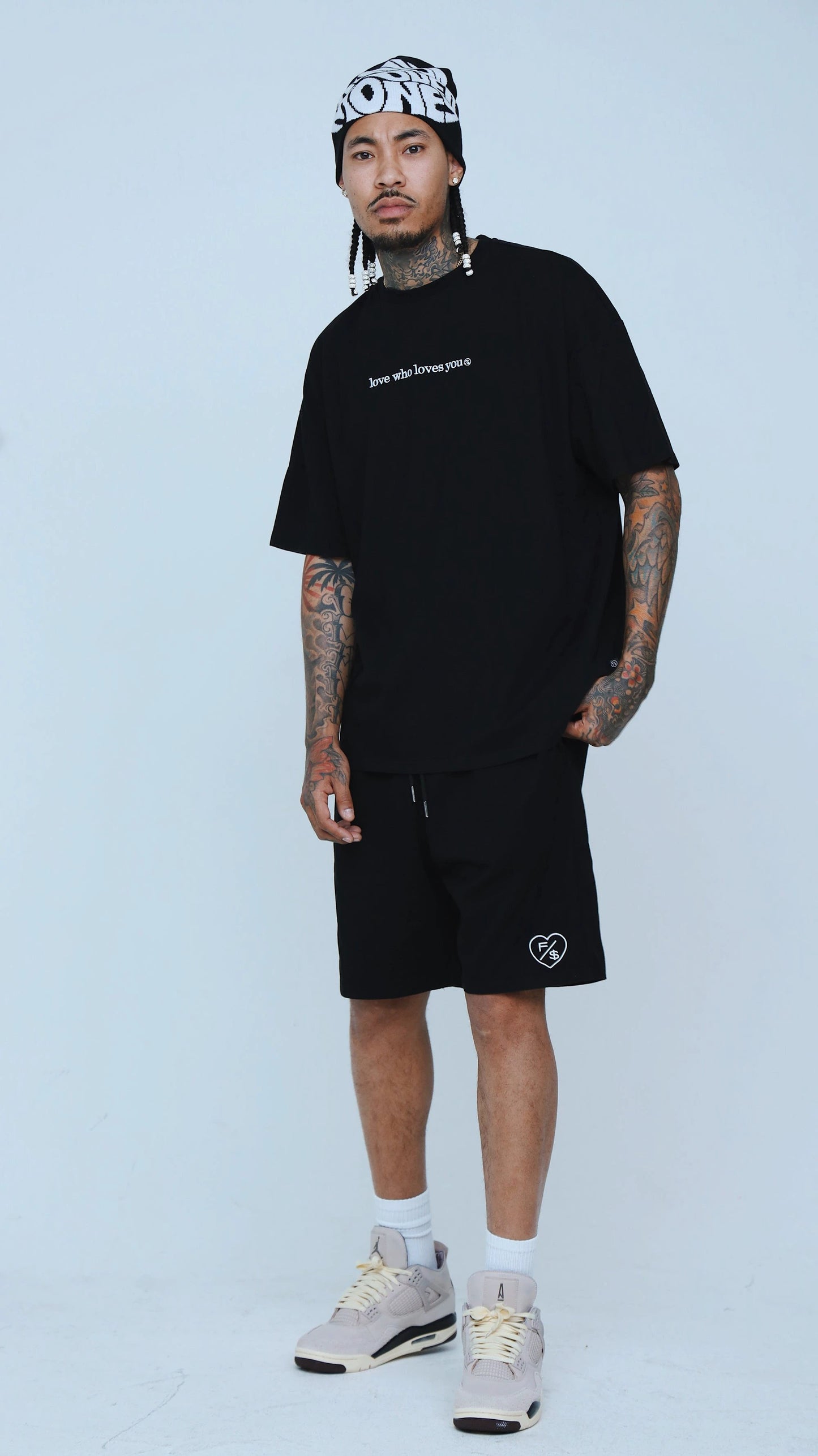 Love Who Loves You (Black - Oversize Shirt) by Fly Supply Co