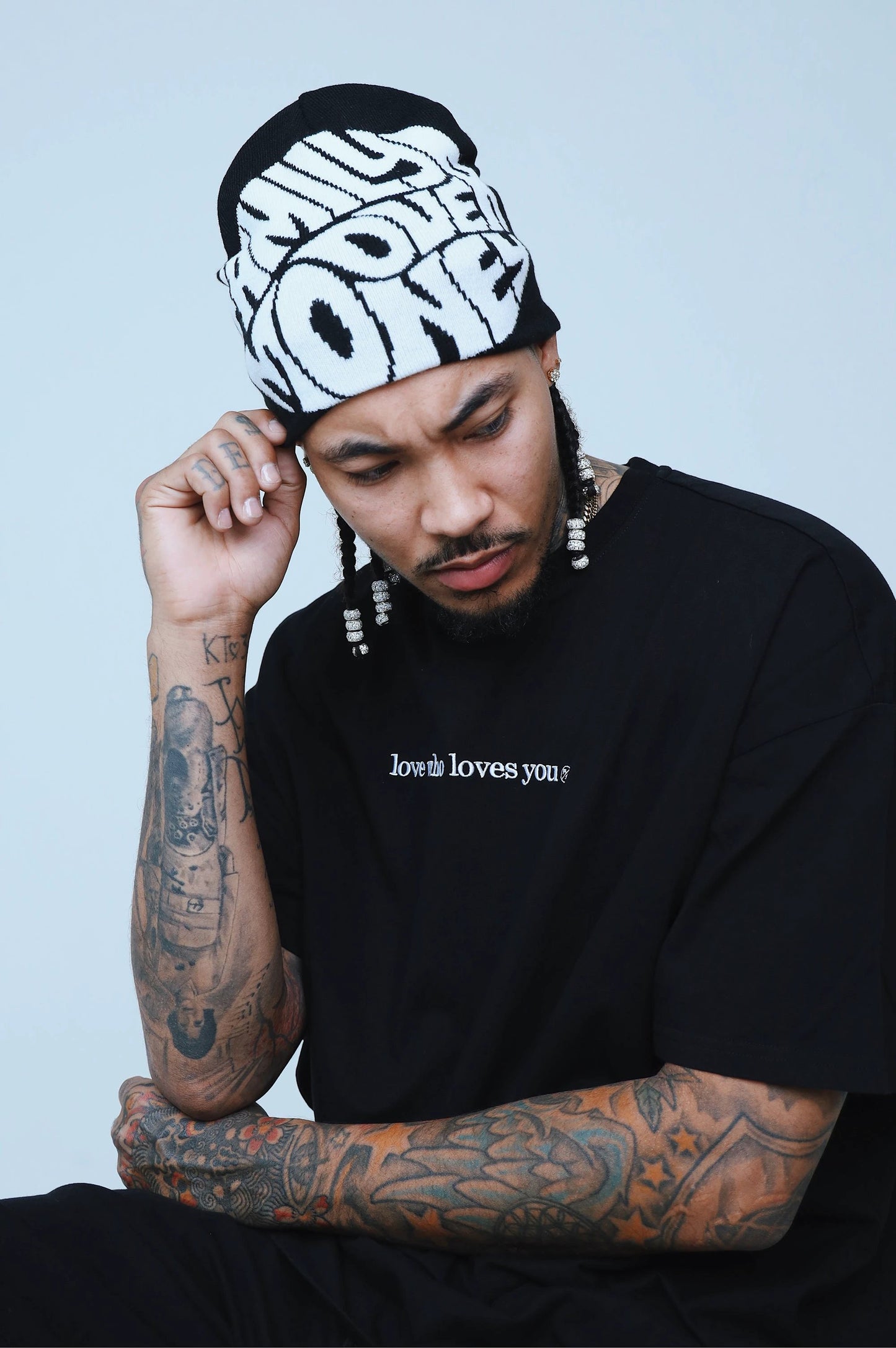 Love Who Loves You (Black - Oversize Shirt) by Fly Supply Co