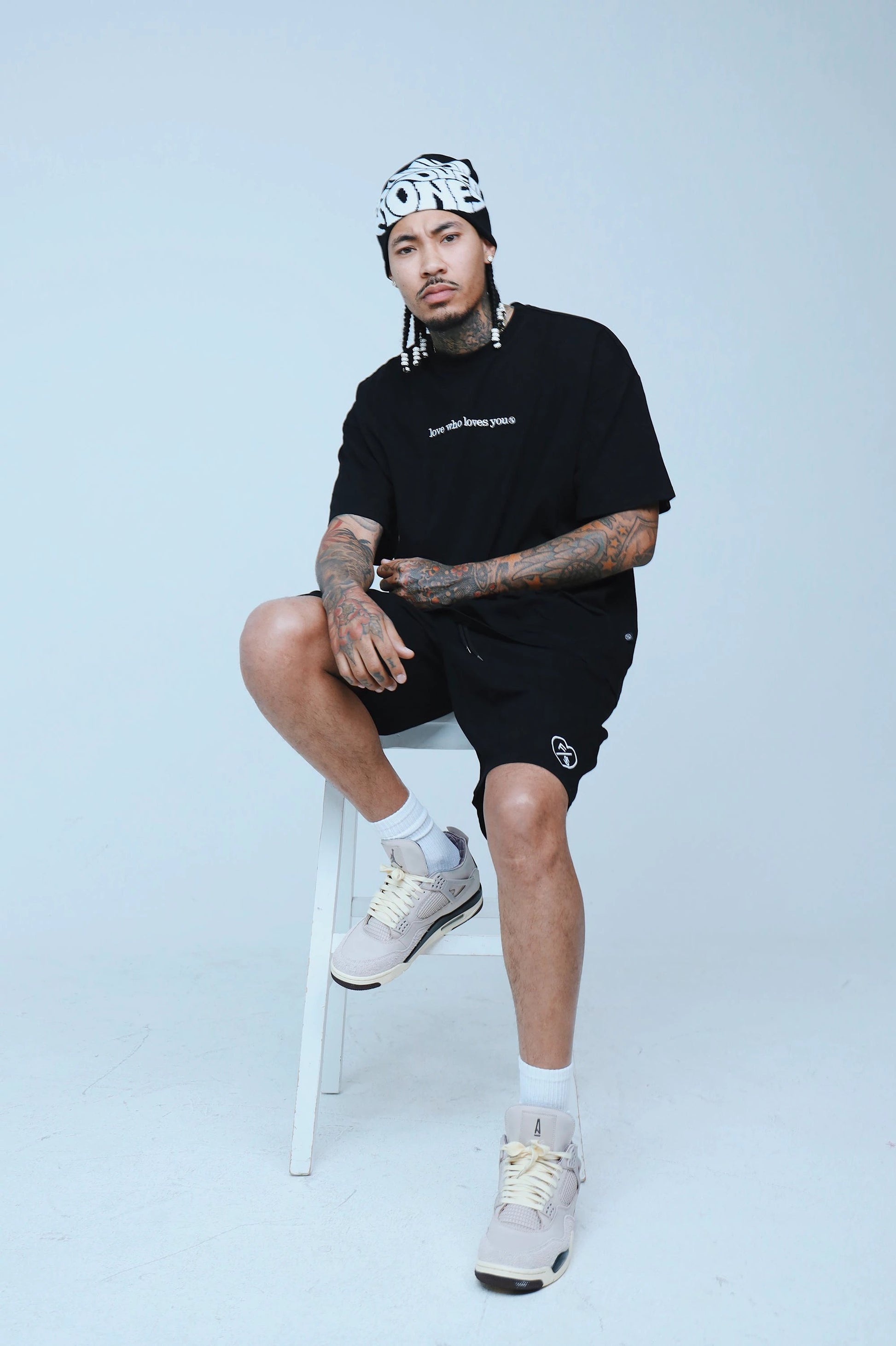 Love Who Loves You (Black - Oversize Shirt) by Fly Supply Co