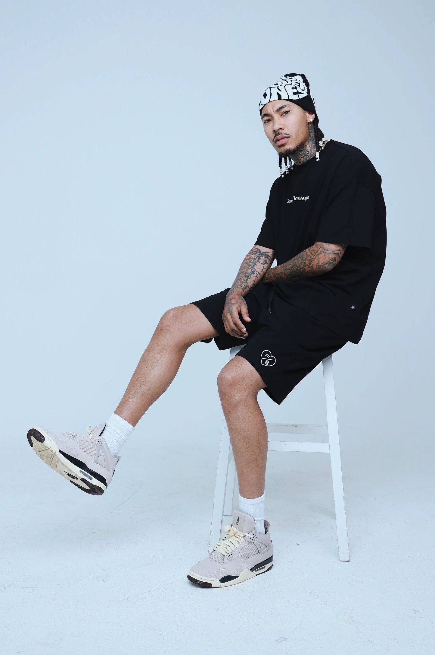 Love Who Loves You (Black - Oversize Shirt) by Fly Supply Co