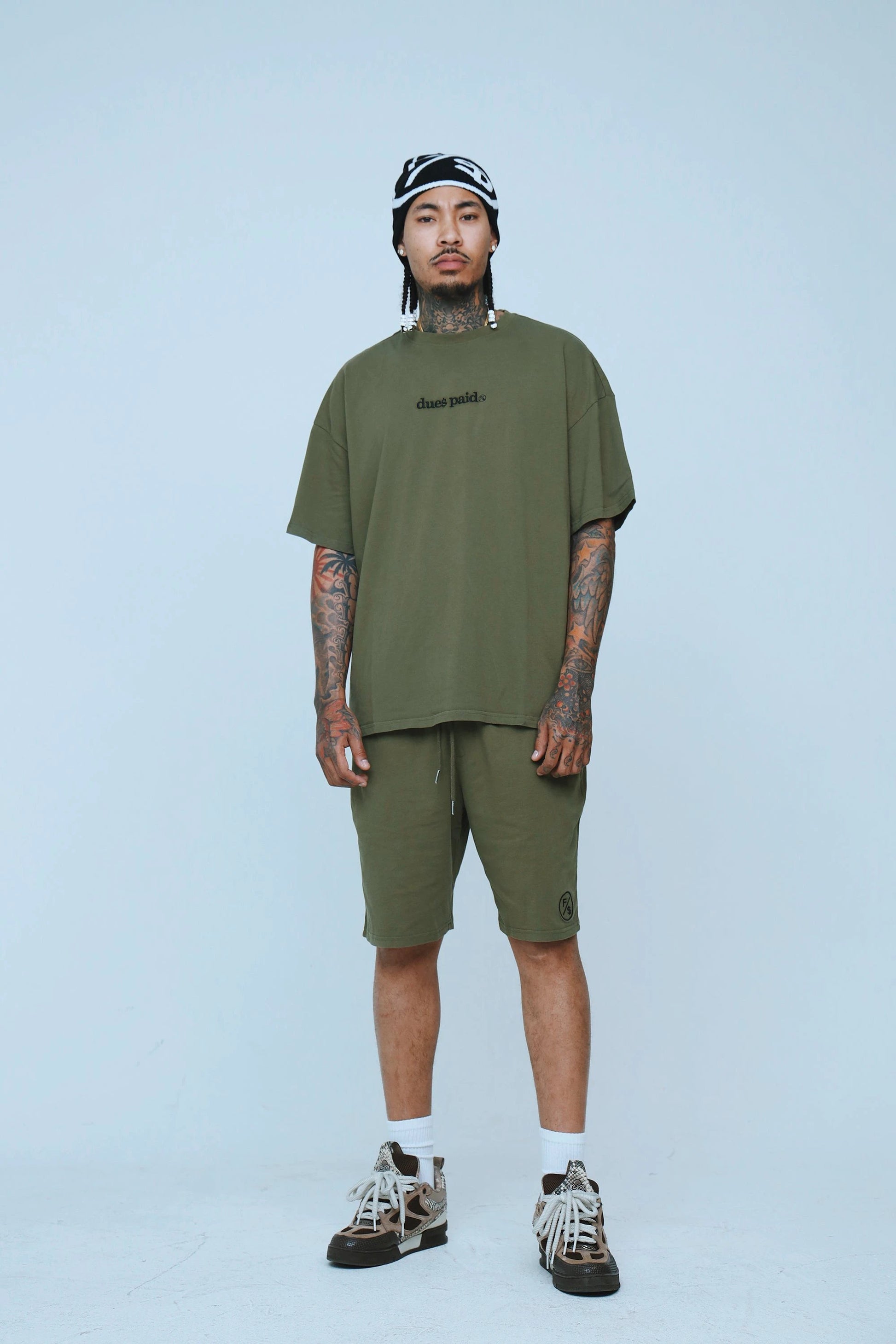 Dues Paid (Military Green - Shorts) by Fly Supply Co