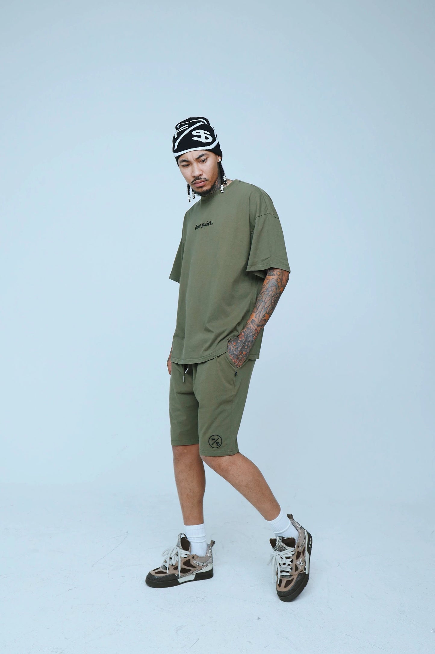 Dues Paid (Military Green - Oversize Shirt) by Fly Supply Co