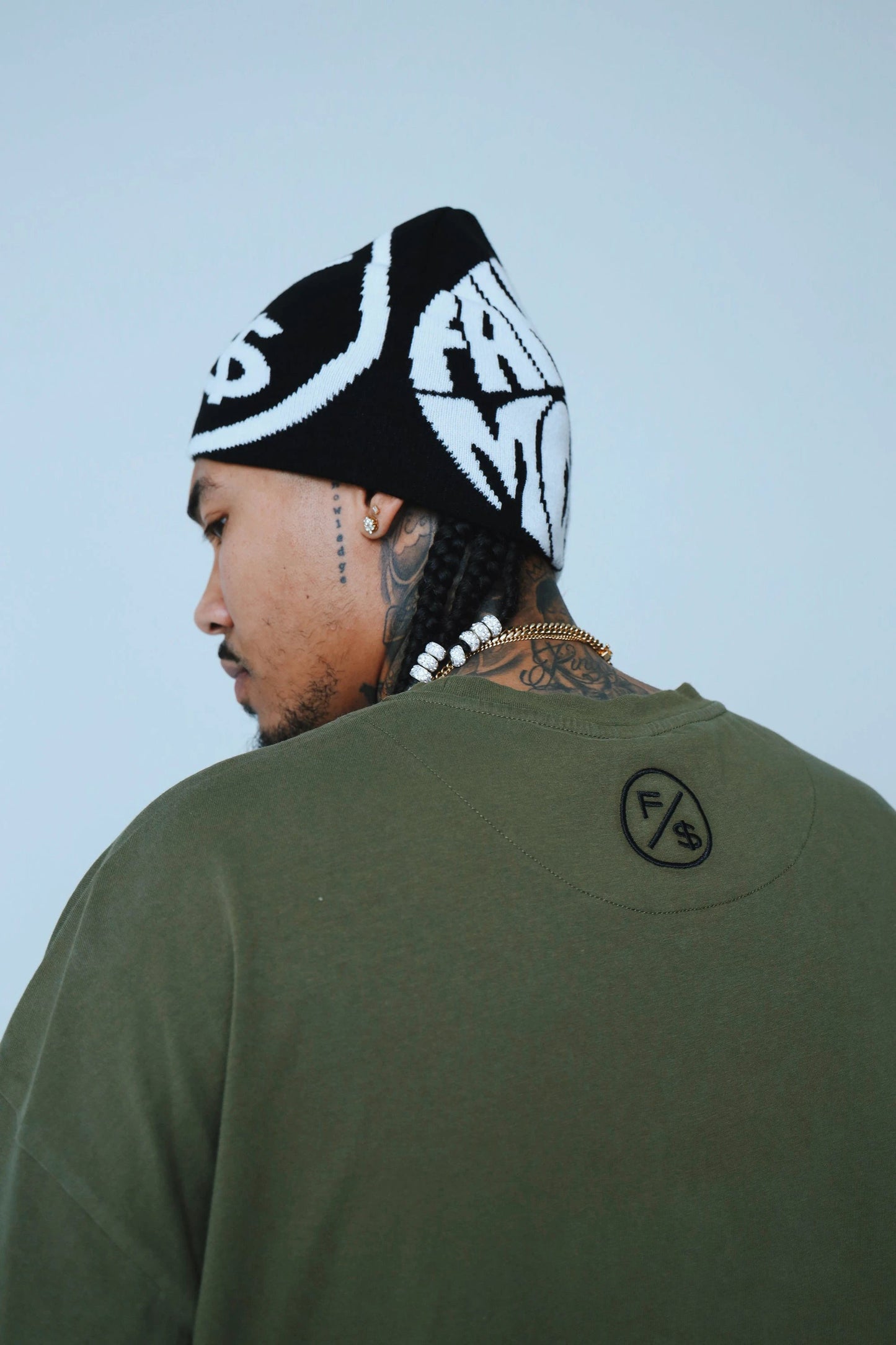 Dues Paid (Military Green - Oversize Shirt) by Fly Supply Co