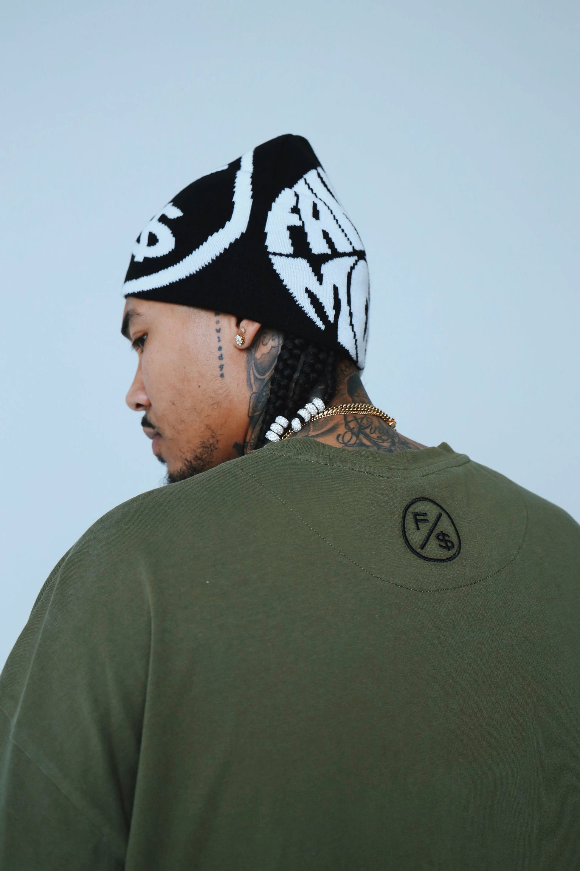 Dues Paid (Military Green - Oversize Shirt) by Fly Supply Co