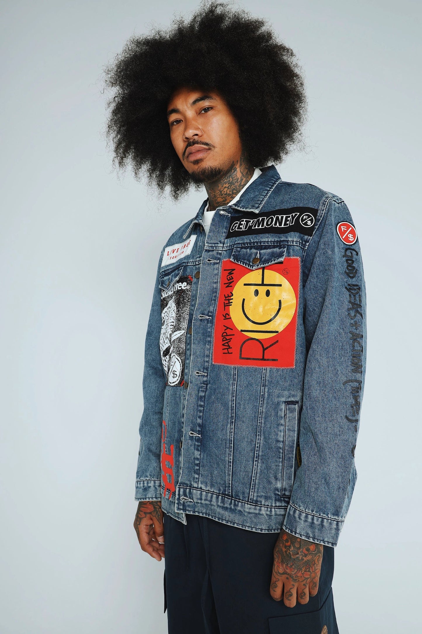New Rich Denim Jacket (Denim) by Fly Supply Co