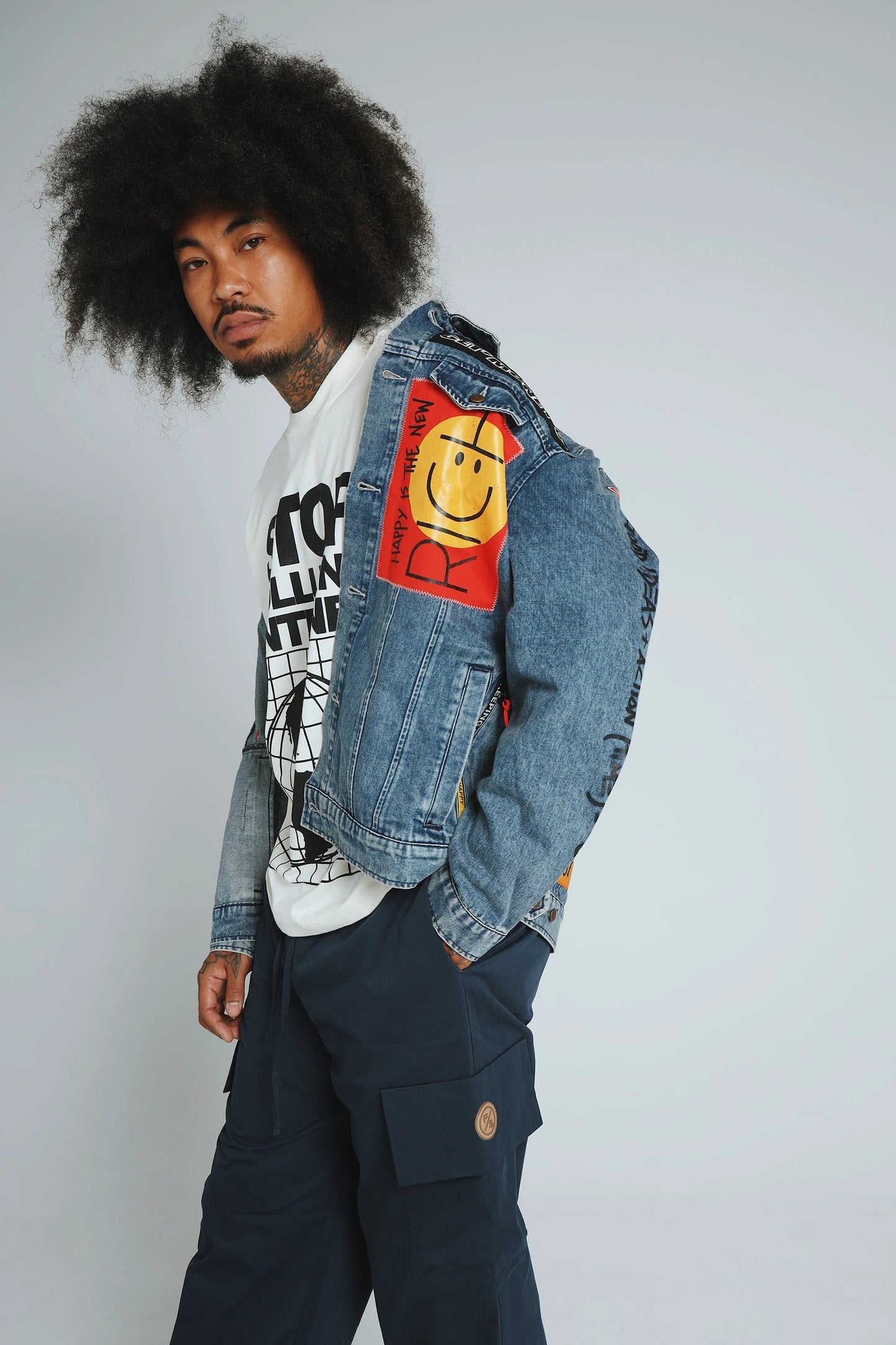 New Rich Denim Jacket (Denim) by Fly Supply Co