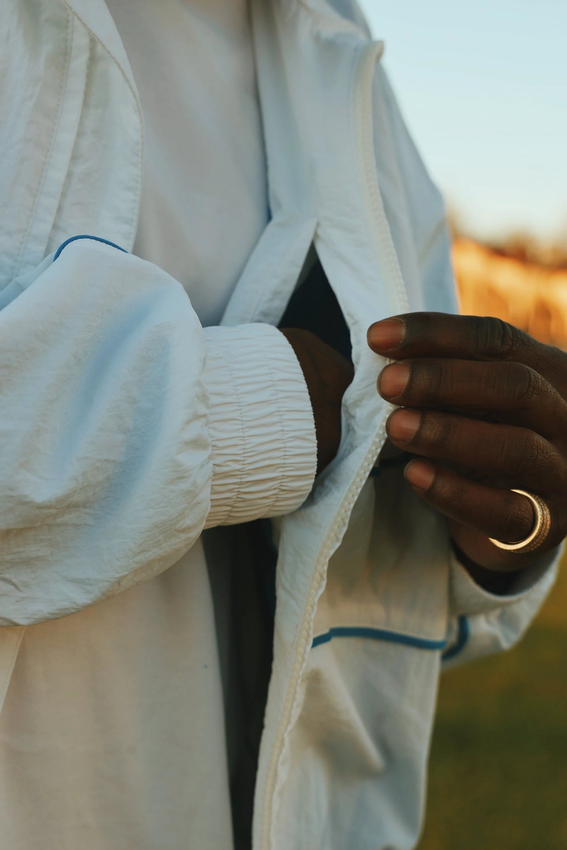 MOTION Nylon Jacket (White) by Fly Supply Co