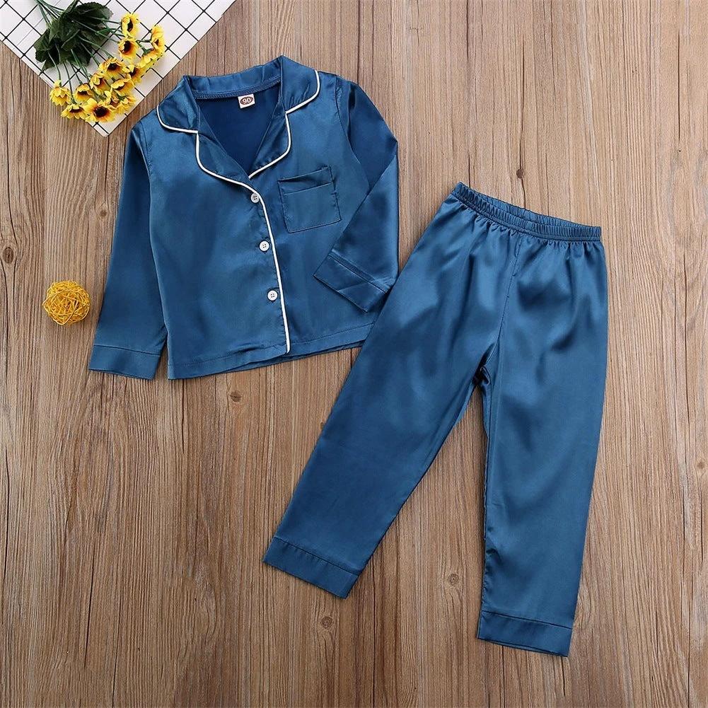 Pure Color Children's pajamas Casual Fashion Suit by GJG Denim