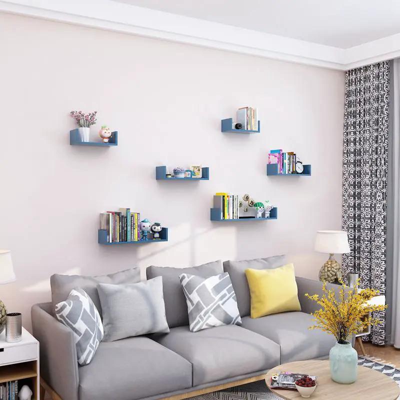 Wooden Wall Hanging Shelves Living Room Decor by GJG Denim