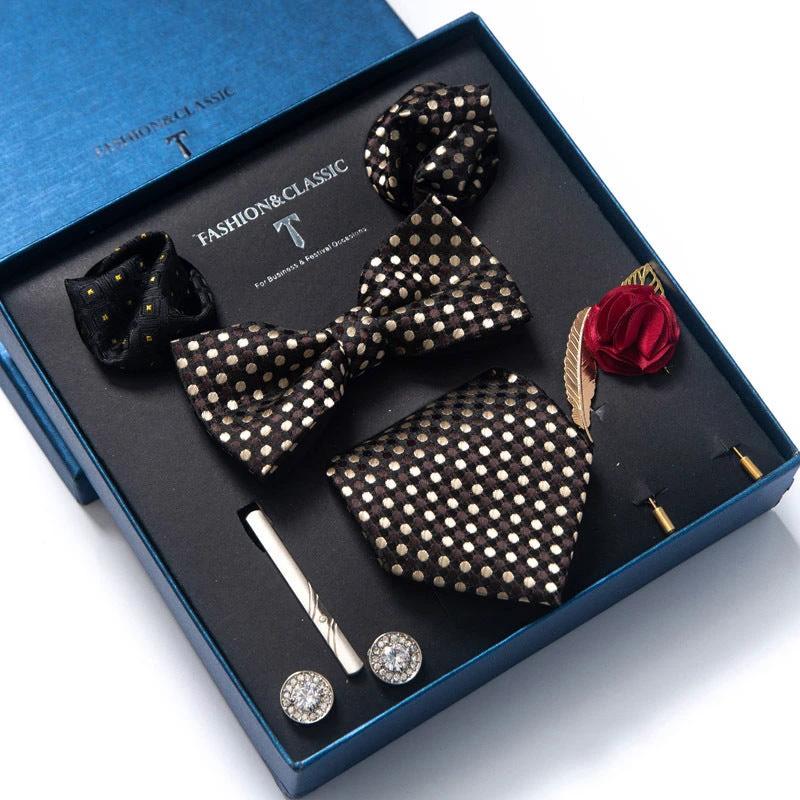 Men's 8-piece Tie Set by GJG Denim