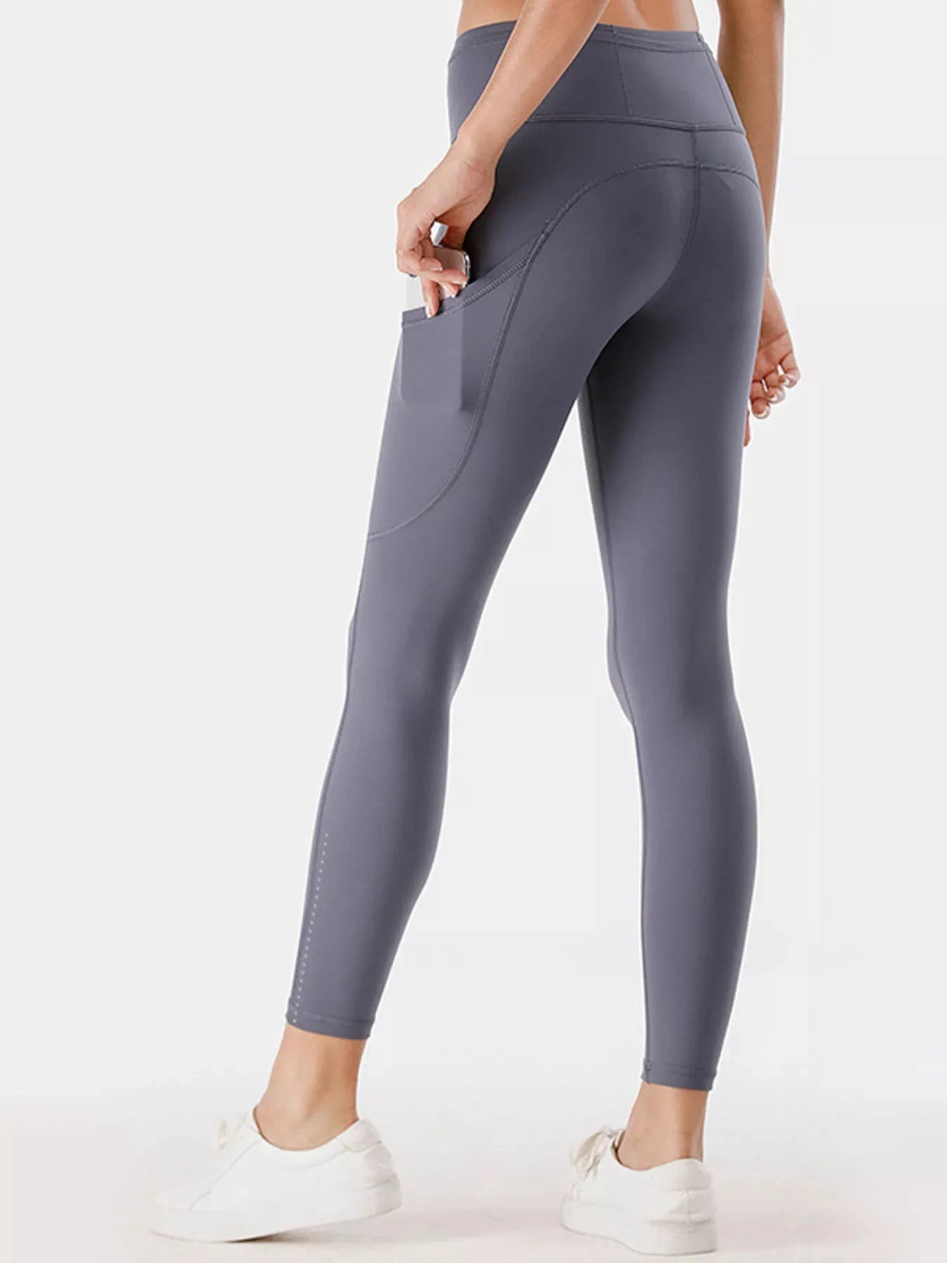 Full Size High-Waisted Active Leggings with Pockets Plus Size by Lady Ros