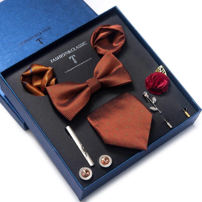 Men's 8-piece Tie Set by GJG Denim