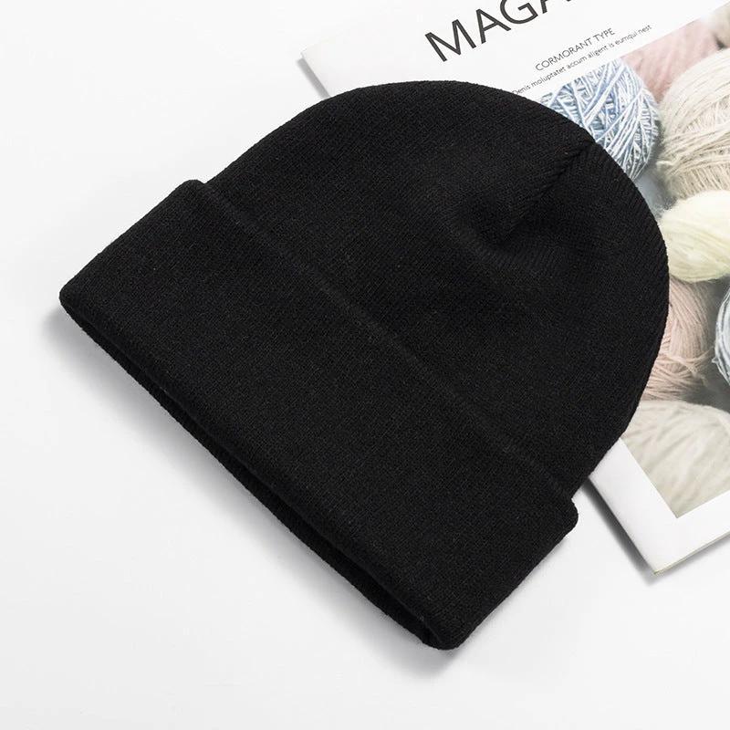 Men's Knitted Solid Color Beanie by GJG Denim