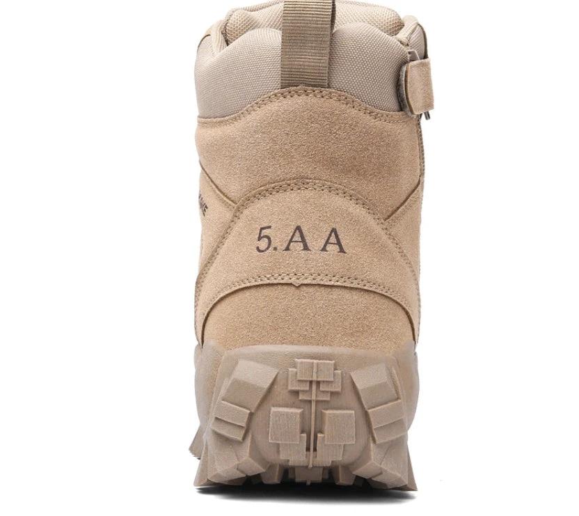Men's Combat High-top Outdoor Training Combat Hiking Desert Warm Snow Boots by GJG Denim