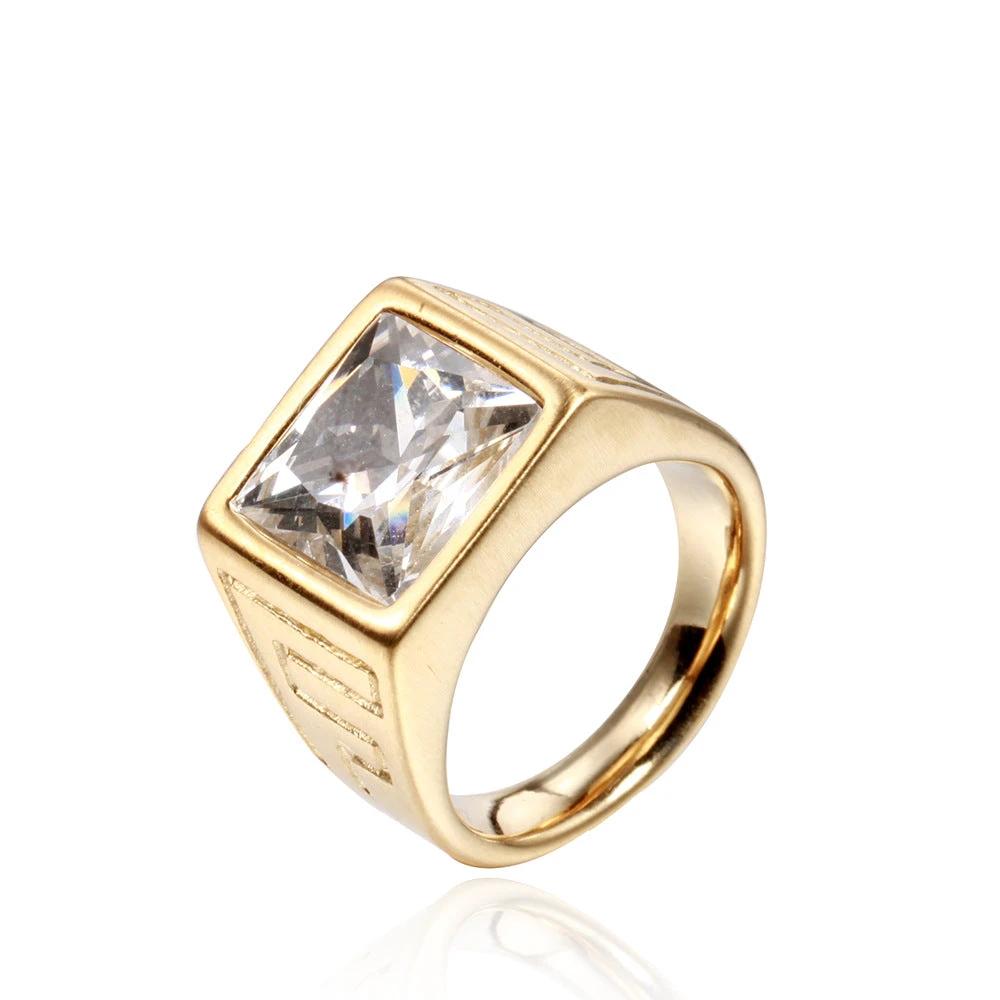 Retro Trendy Men's Stainless Steel Ring by GJG Denim