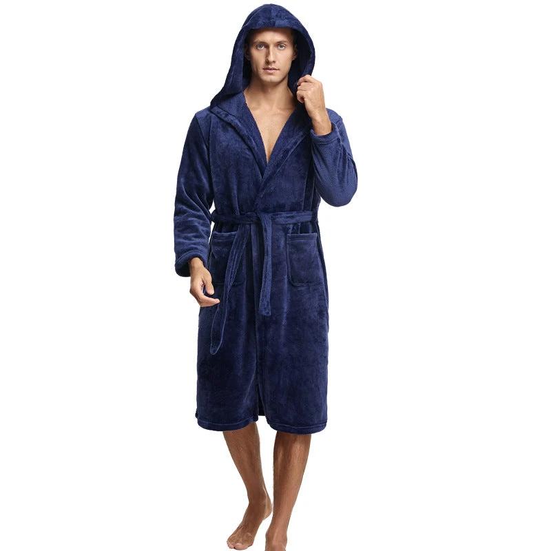 Men's Hooded Robe by GJG Denim