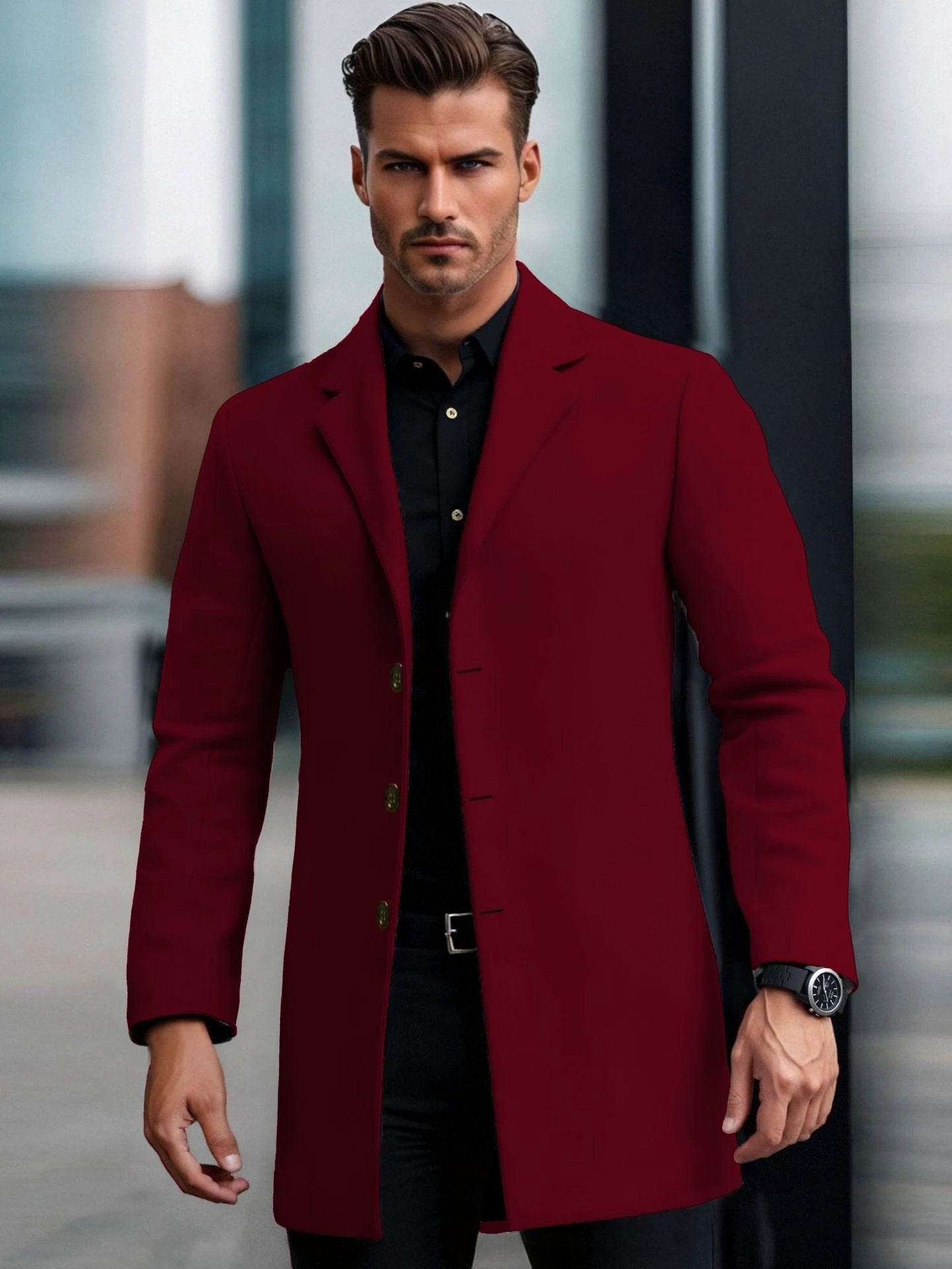 Lapel European And American Lapel Slim Coat by GJG Denim
