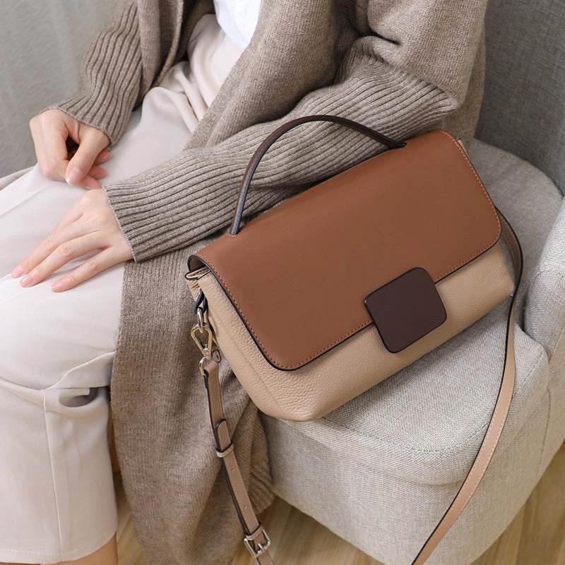 Leather Messenger Women's All-match Shoulder Fashion Handbag by Zara-Craft