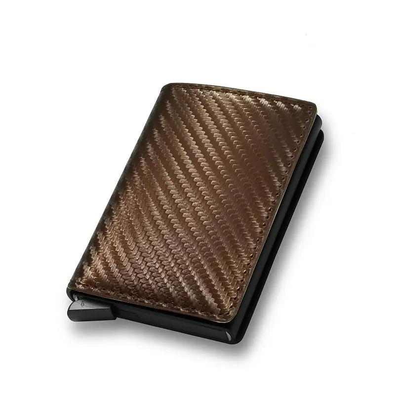 Men's Rfid Blocking Protected Magic Leather Slim Wallet by GJG Denim