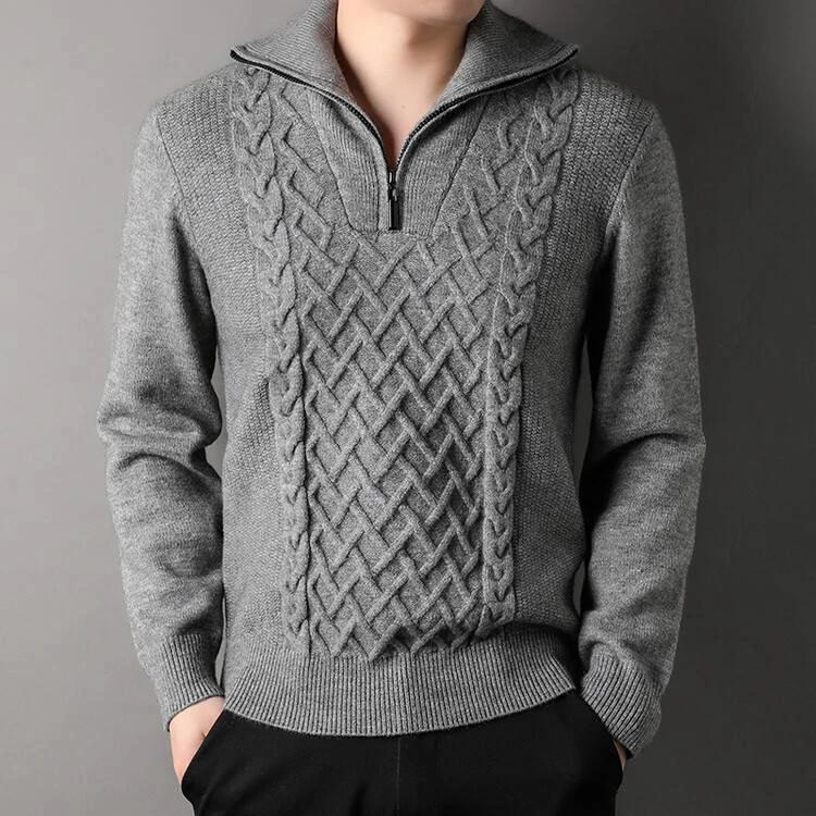 Knitwear Loose Fashionable Outerwear Men's Sweater by GJG Denim