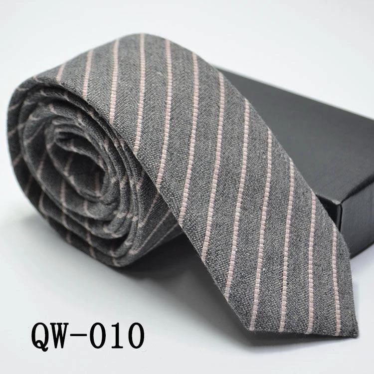 Men's Super Narrow Wool-like Elegant Tie by GJG Denim