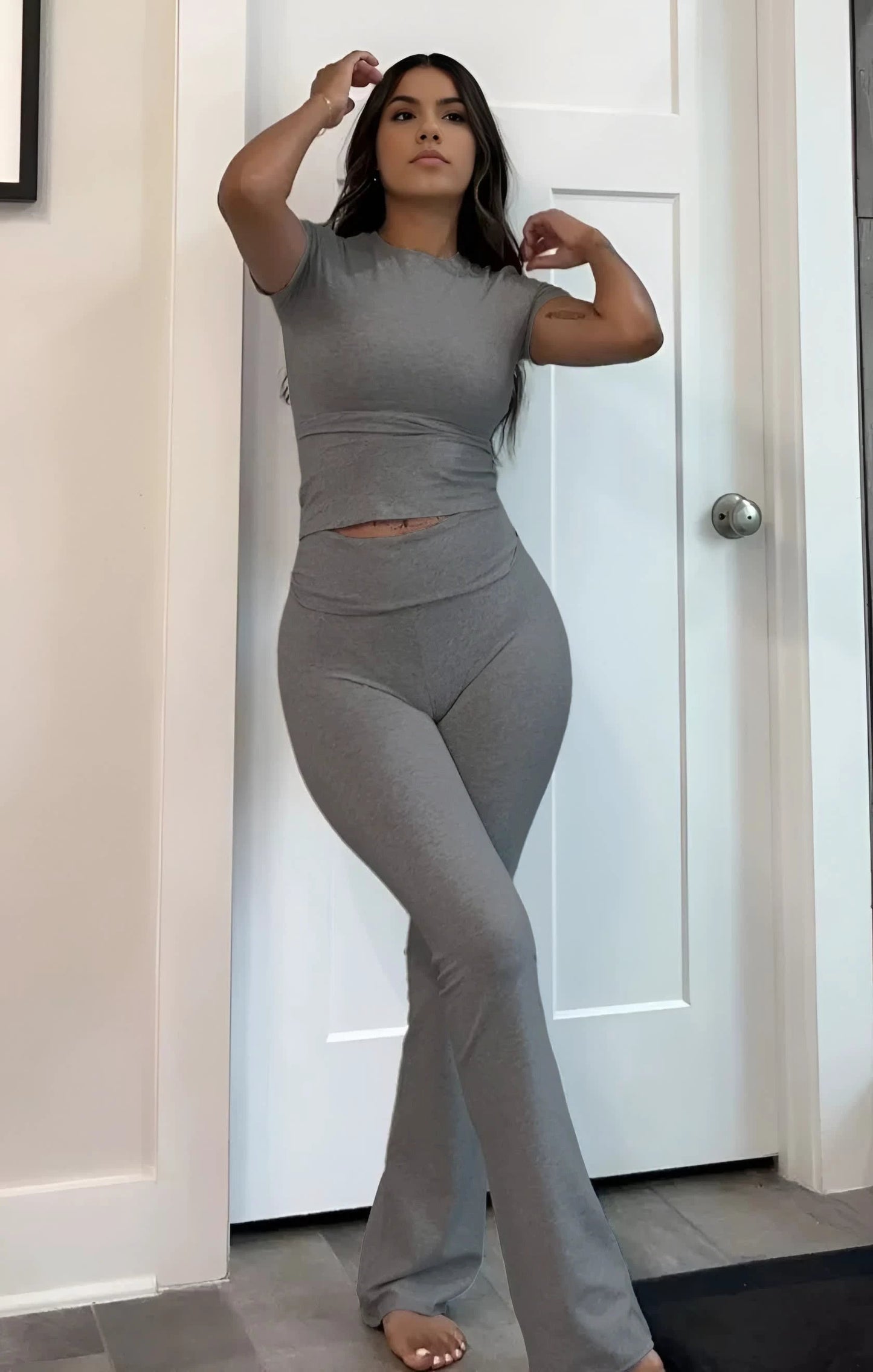 Single Piece Wide Leg Pants by GJG Denim