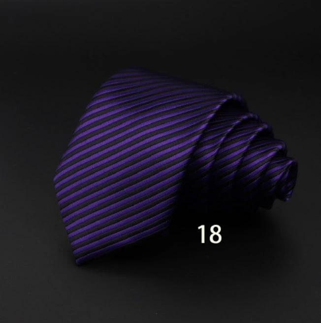 Men's Striped Polyester Fiber Ties by GJG Denim