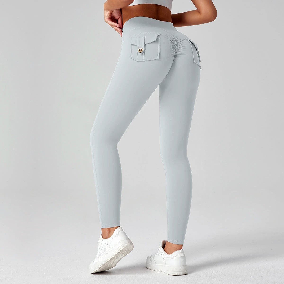 Fitness Yoga Pants For Women High-waisted Butt-lifting Stretchy Form-fitting Workout Tights by GJG Denim