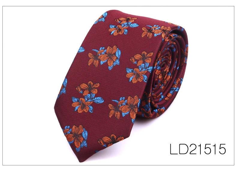 Men's Casual Fashion 6cm Flower Graffiti Tie by GJG Denim