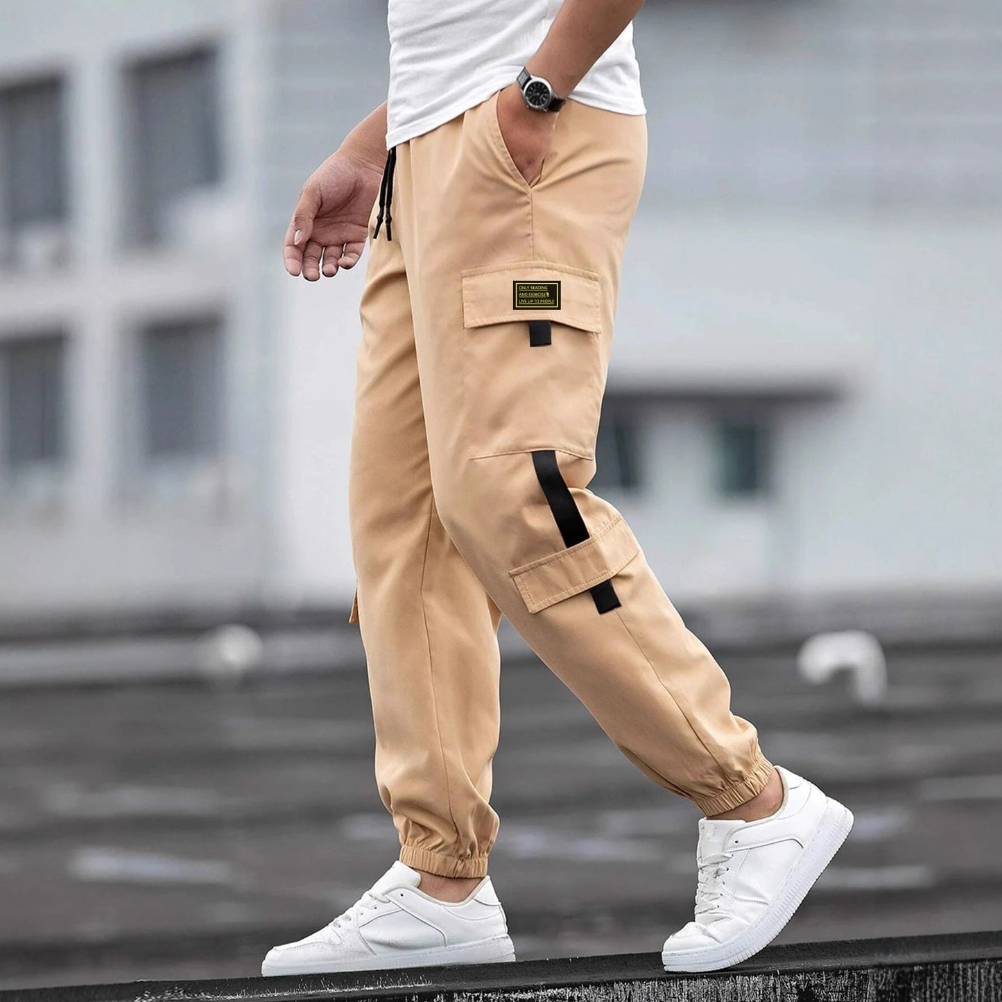 Men's Retro Jogger Casual Pants by GJG Denim
