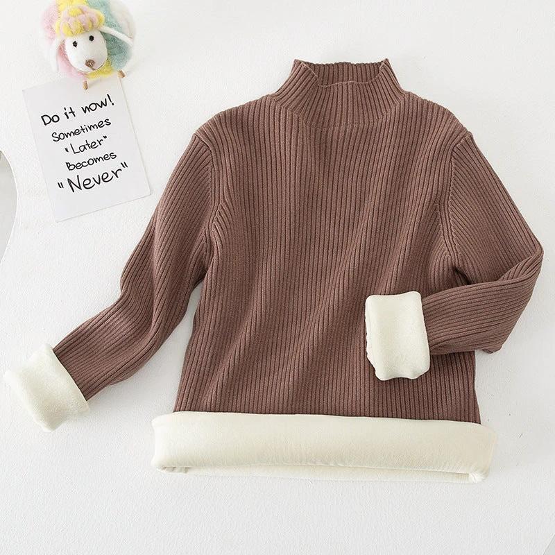 Children's Mock Neck Sweater Knitwear Top by GJG Denim