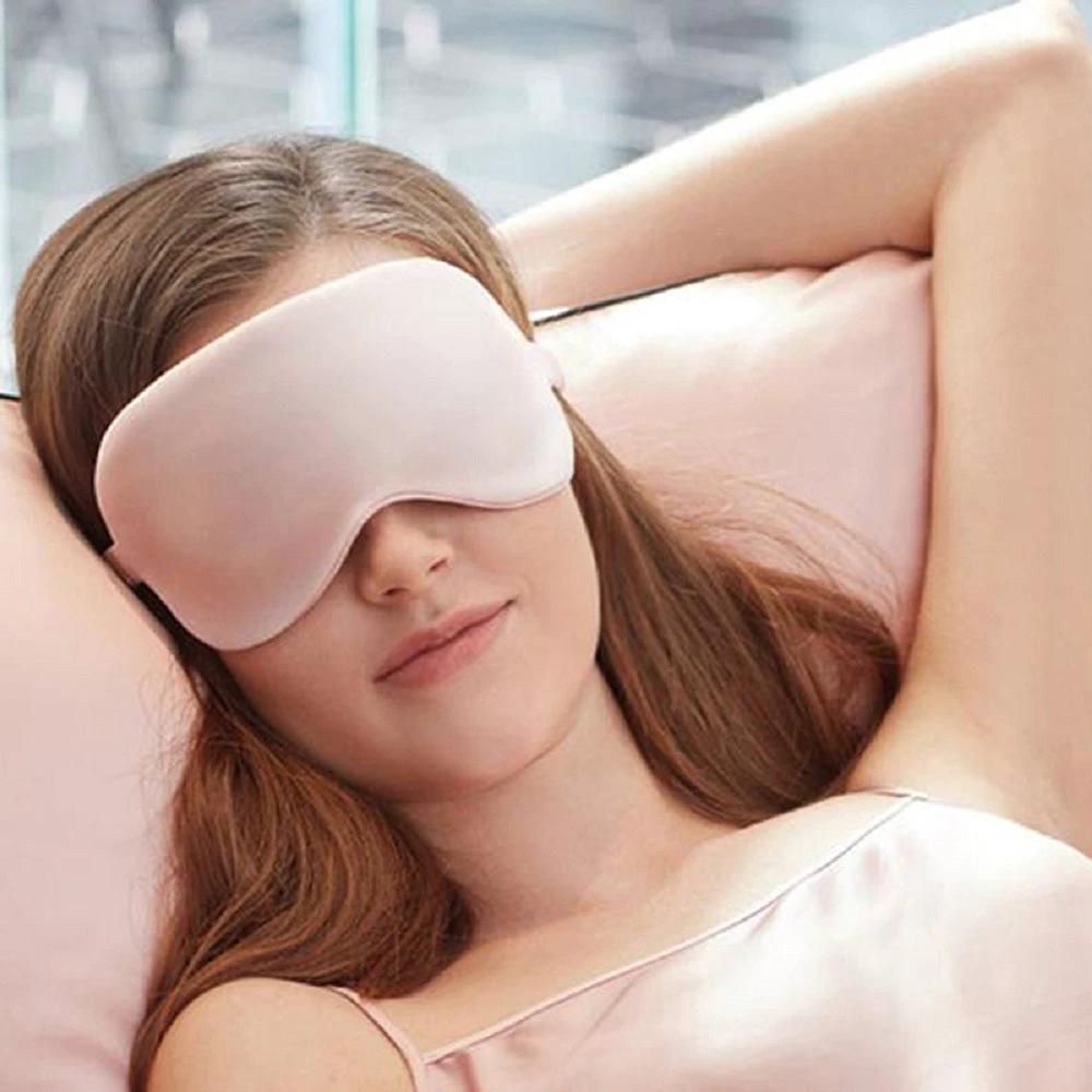 Eye Patch Imitated Silk Eye Patch Shading Sleeping Eye Mask Travel Relax Covers Eye Shade Health Sleeping Shield Eye Care Tools by GJG Denim